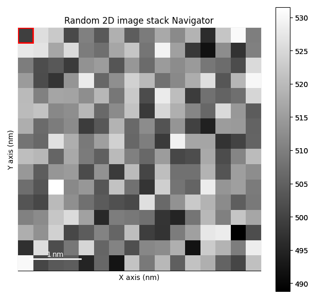 Random 2D image stack Navigator