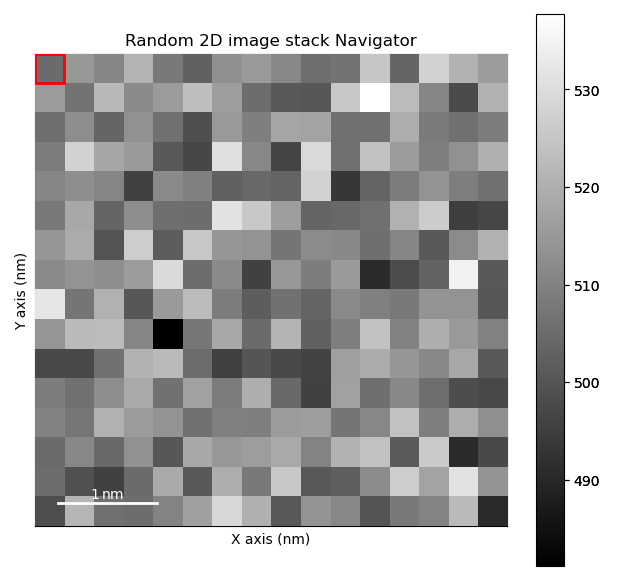 Random 2D image stack Navigator